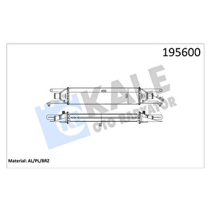 Turbo Radyatörü Intercooler Linea 1.3jtd 450x101x50 Al Al Si̇stem