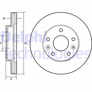 On Fren Diski Dacia Duster I 10 18 Duster Ii 18 Renault Megane Iv 15 Diş Çap: 269mm Diski Kalinliği: 22.5mm 5 Deli̇k Havalandirmali