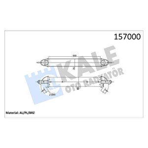 Turbo Radyatörü Intercooler Doblo 1.9 Jtd 01 500x70x85 Al Al Si̇stem