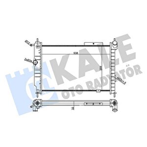 Su Radyatörü Opel Astra F 1.4 1.6 1.8 16v 2.0 Gsi 91 Mt Mekani̇k 538x359x32 52455053