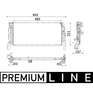 Motor Su Radyatoru Bmw F48 15 F39 18 20 Mini F57 15 Premium Line