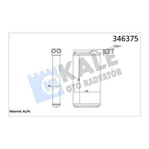 Kalori̇fer Radyatörü Alfa 164 87-98 Croma 85-96 Thema 87-94