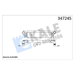 Turbo Radyatörü Intercooler Fiat Egea-fiat 500l 1.3-1.6 Jtd-1.4