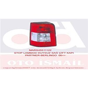 Stop Lambasi Duysuz Sağ Çi̇ft Kapi Partner-berlingo 06