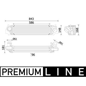 Turbosarj Radyatoru Bmw F40 F45 F46 F48 F39 Mini F54 F55 F56 F57 F60 Premium Line