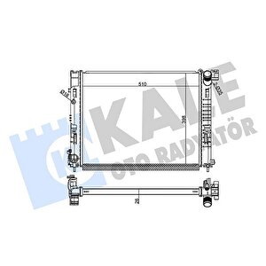 Su Radyatörü Renault Clio V 1.5dci 19 Mt Brazing 510x398x26