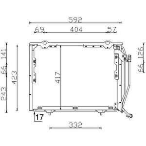 Klima Radyatoru Mercedes W202 S202 W210