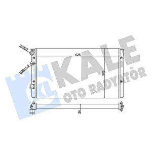 Radyatör Volkswagen Golf Iii-lupo Radyatör Al/mknk 628x378x34