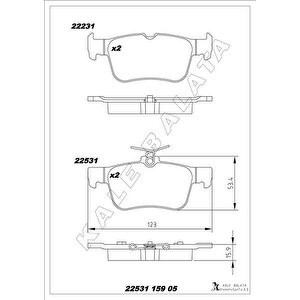 Arka Fren Balatasi Galaxy Iii 15 Mondeo V 14 Edge 15 19 Focus Iv 17 Kuga Iii 19