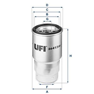 Yakit Fi̇ltresi̇ Toyota Corolla 1.4l 1ndtv Nde120 04-06 Nde180 12-18 / Verso 2.2l 2adftv Aur10 06-08 / Avensis 2.0l Cdt220 Adt250 99-08 / Yaris 1.4l Nlp90 06-10 / Mazda 6 Gg Gy 02-07 626 Td 98-01