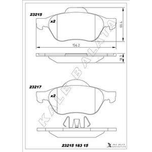Ön Fren Balatasi Renault Laguna Ii 01 05 Laguna Iii 07 15 Megane Ii 02