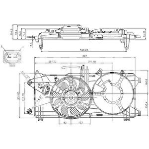 Fan Motoru Davlumbazli Fiat Doblo 1.3 Mjet 03 1.9jtd 01 Euro Iii Tek Motorlu Kli̇masiz