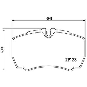 Arka Di̇sk Fren Balatasi Ford Transit 300 2.3 04/06 Ford Transit 330 2.3 04/06