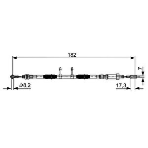 El Fren Teli̇ Fiat Ducato 06 Peugeot Boxer 06 Citroen Jumper 06 1908 Mm