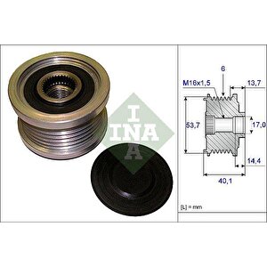 Alternatör Kasnaği Astra J-insignia-adam-zafira Tourer C-aveo-cruze-bmw 5 E60-e61 520d 6 Knl