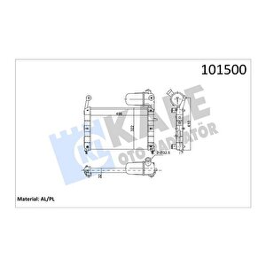 Radyatör Tmpr-tipo Mek Kli̇masiz 496x322x23 2 Sira Al Pl Si̇stem