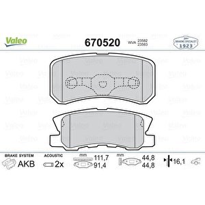 Arka Balata P4008 12 C4 1.6hdi̇ 12 Pajero Ii 01-07 10 Axs 10 Outlander 07 12 Grandis 07
