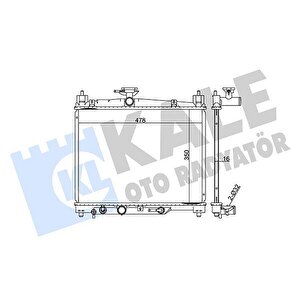 Radyatör Yaris Al/pl/brz 350x478x16