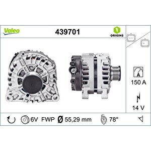 Alternatör 14v 150ah C3-c4-berlingo- P207-p308-p407-c Elysee 1.6 2.0 Hdi̇