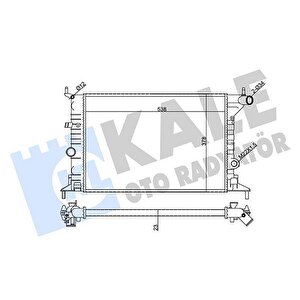 Su Radyatörü Opel Vectra B 1.6-1.8-2.0 16v 95 03 At Mekani̇k 24mm