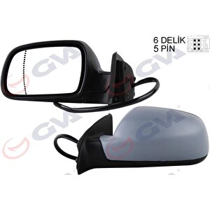 Diş Di̇ki̇z Aynasi Sol 307 02 Elektri̇kli̇ Isitmali Astarli Asferi̇k 5 Fi̇ş Vm-207ehpal