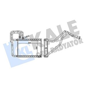 Kalori̇fer Radyatörü Kia Cerato 1.5l D4fa Crdi̇ 05-06 1.6l G4ed Benzinli 04-09 2.0l D4ea Dizel 04-06 - Alemi̇nyum