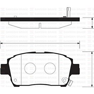 Ön Fren Balata Toyota Yaris 1.3l 2nz-fe Ncp10 Japon Üretim 99-02 Abs Li Araçlar Için