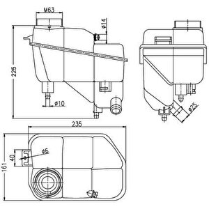 Radyator Yedek Su Deposu Mercedes C219 W211 S211