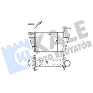 Turbo Radyatörü Intercooler Passat-a4-a6 1.8t 1.9tdi 0005 240.8x166.2x67 Al-pl-brz