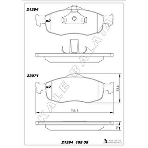 Ön Balata Escort Vi-vii 92-98 -mondeo I-ii 94-00 0986tb2697