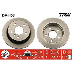 Fren Diski Arka Mercedes W169 W245