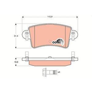 Arka Fren Balatasi Renault Master Ii 01 06 Opel Movano A 01 06