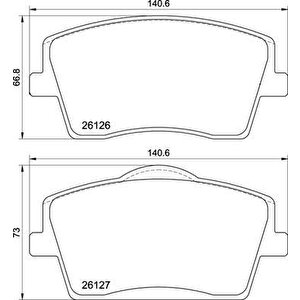 Ön Balata Volvo Xc40 1.5t3 2.0d3 D4 T2 T4 T5 Hybi̇rd 2017 17 Jant