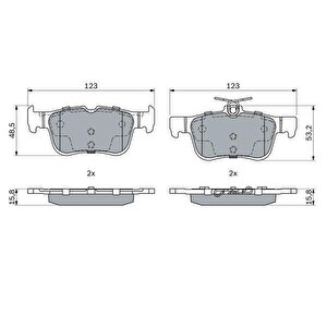 Arka Fren Balatasi Galaxy Iii 1.5. 2.0. 2.0 Tdci. 2.0 2015 Mondeo V 14 Focus Iv 18
