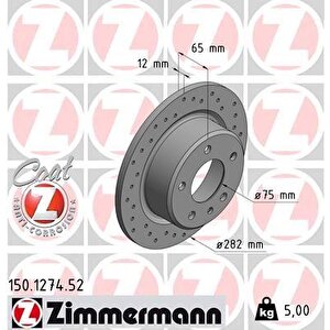 Fren Di̇ski̇ Arka Bmw M3 E30 Kaplamali Yüksek Karbonlu Deli̇kli̇