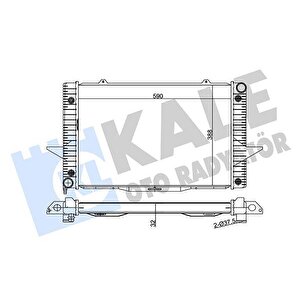 Radyatör Turbolu Volvo C70 I V70 I 1998-2005 S70 97-00 Xc70 97-02 850 93-97 590-388-32