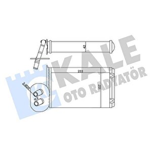 Kalori̇fer Radyatörü Vw Transporter T4 1.9d-td-2.0d-2.4d-2.5d-td Ön 234x157x42 Ac