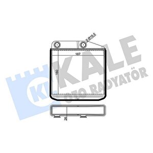 Kalori̇fer Radyatörü Corsa D 06 Corsa E 14 Adam 14 Mito-doblo Iii-linea-fiorino-pratico- Grande Punto 1.2-1.3-1.4 268700 Borusuz Ti̇p