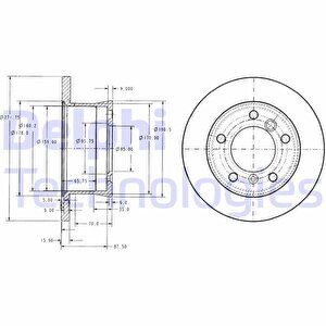 Fren Diski Arka Mercedes Sprinter B901 B904 . Vw Lt 28-35-46 Tek Teker
