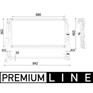 Motor Su Radyatoru Mini F55 F56 14 17 Premium Line