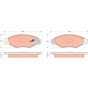 Ön Fren Balatasi Renault Kangoo 97 Clio Symbol I 98 Citro N Xsara 97 02 Peugeot 306 96 01