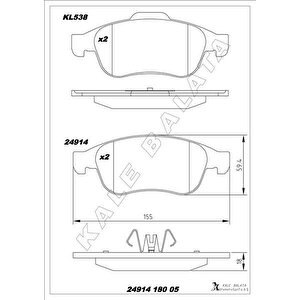 Ön Fren Balatasi Megane Iii 09 Scenic Iii 09 Fluence 10 Duster 10 Lodgy 12 Captur I 13 1.5 Dci 1.6 16v