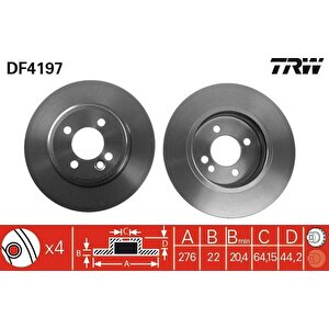 Fren Diski On Mini R50 R52 R53 Takim