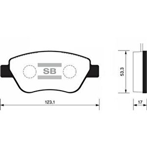 Ön Fren Balata Fiat Doblo 05-10 / Panda 04-10 / Opel Corsa 1.3l Cdti 06-14
