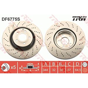 Fren Diski On Mercedes W212 S212 C207 A207 C204
