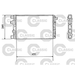 X Radyatör Classic Fiat Seicento 1.1 98-10 23x285x450 Ac /-