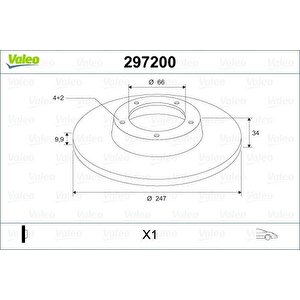 Ön Fren Aynasi P106 91-05 306 93-01 206 98-00 Saxo 96-04 C15 84-00 Zx 91-97 247.7x9.9x4dl