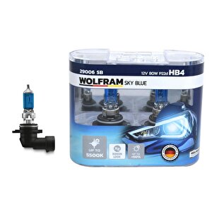 Ampul 12v Hb4 80 P22d Sky Blue Beyaz Işik