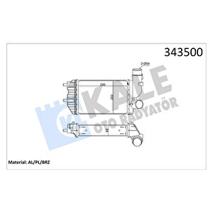 Turbo Radyatörü Intercooler Ducato-jumper-boxer Al/pl/brz 295x202x62