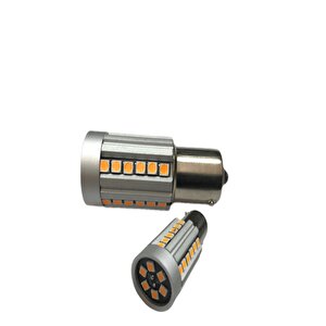 Dekoratif led ampul tek duy canbuslı turuncu 22w 12v / Laam970